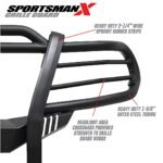 Westin 40-32075 Sportsman X Series, Powdercoated Textured Black Steel Grille Guard - Image 10