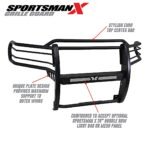 Westin 40-33705 Sportsman X Series, Powdercoated Textured Black Steel Grille Guard - Image 8