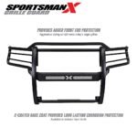 Westin 40-33705 Sportsman X Series, Powdercoated Textured Black Steel Grille Guard - Image 9