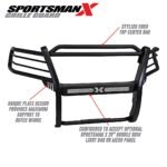 Westin 40-33845 Sportsman X Series, Powdercoated Textured Black Steel Grille Guard - Image 8