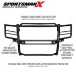 Westin 40-33875 Sportsman X Series, Powdercoated Textured Black Steel Grille Guard - Image 12