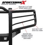 Westin 40-33975 Sportsman X Series, Powdercoated Textured Black Steel Grille Guard - Image 12