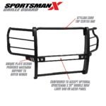 Westin 40-33995 Sportsman X Series, Powdercoated Textured Black Steel Grille Guard - Image 8