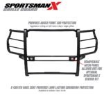 Westin 40-33995 Sportsman X Series, Powdercoated Textured Black Steel Grille Guard - Image 9