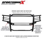 Westin 40-34025 Sportsman X Series, Powdercoated Textured Black Steel Grille Guard - Image 10