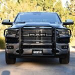 Westin 40-3975 Sportsman Series, Powdercoated Black Steel Grille Guard - Image 5