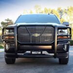 Westin 57-4025 HDX Series, Powdercoated Black Steel Grille Guard - Image 8