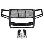 Westin 57-93975 HDX Winch Mount Series, Powdercoated Black Steel Grille Guard - Image 4