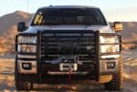 Westin 57-94025 HDX Winch Mount Series, Powdercoated Black Steel Grille Guard - Image 9