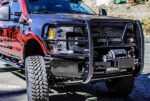 Westin 57-94025 HDX Winch Mount Series, Powdercoated Black Steel Grille Guard - Image 8