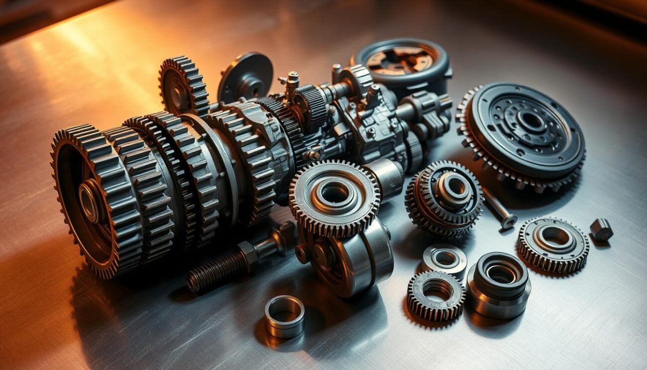 transmission parts, clutch, axles, gears